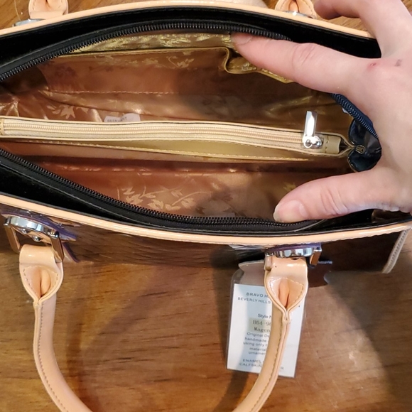 NWT Bravo purple leather handbag - Picture 10 of 14